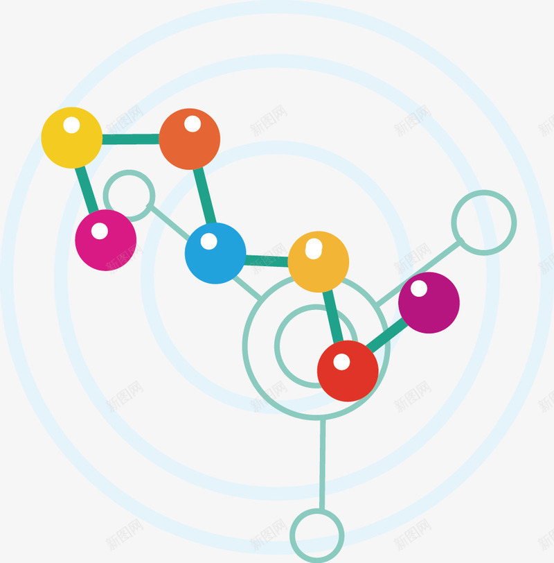 基因链矢量图ai免抠素材_88icon https://88icon.com 基因组合 基因链 矢量图