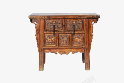 古典家具古代雕花木桌抽屉素材