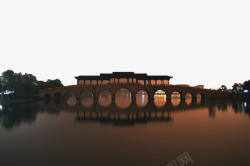 夜幕下夜幕下的五亭桥高清图片