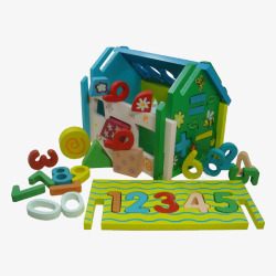 幼儿启智玩具小房子散素材