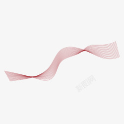 扭曲的丝带红色扭曲丝带曲线矢量图高清图片
