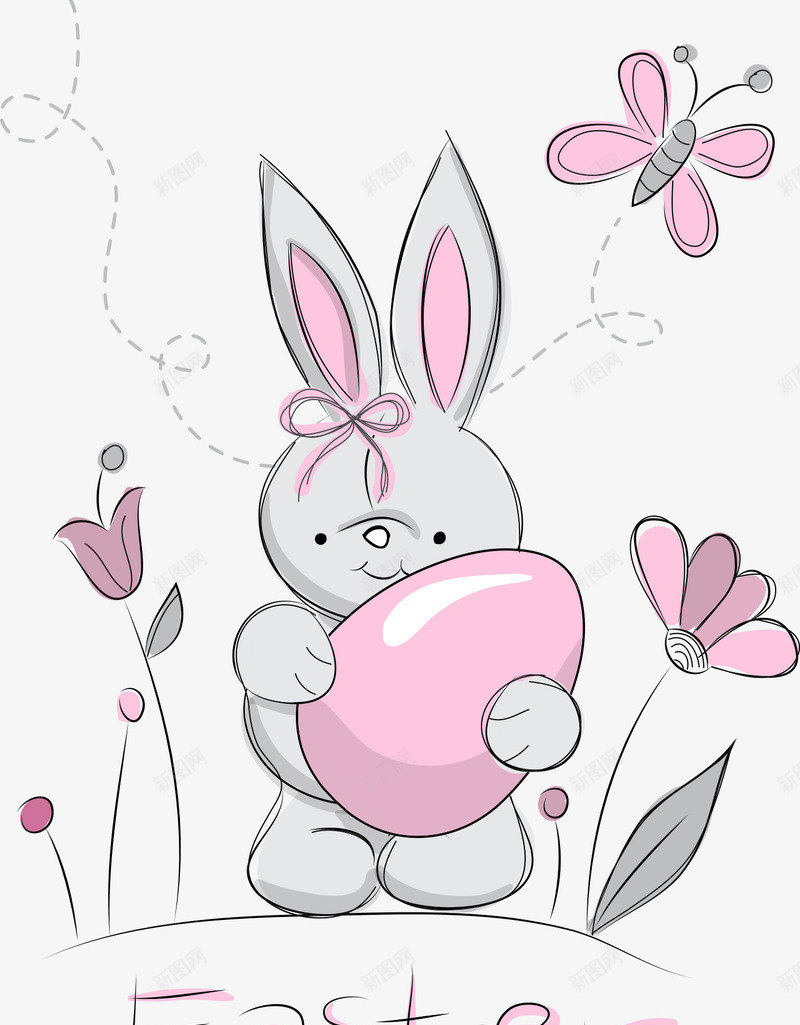 抱着鸡蛋的兔子png免抠素材_88icon https://88icon.com 兔子 卡通兔子 复活节 复活节快乐 矢量复活节 节日元素 鸡蛋