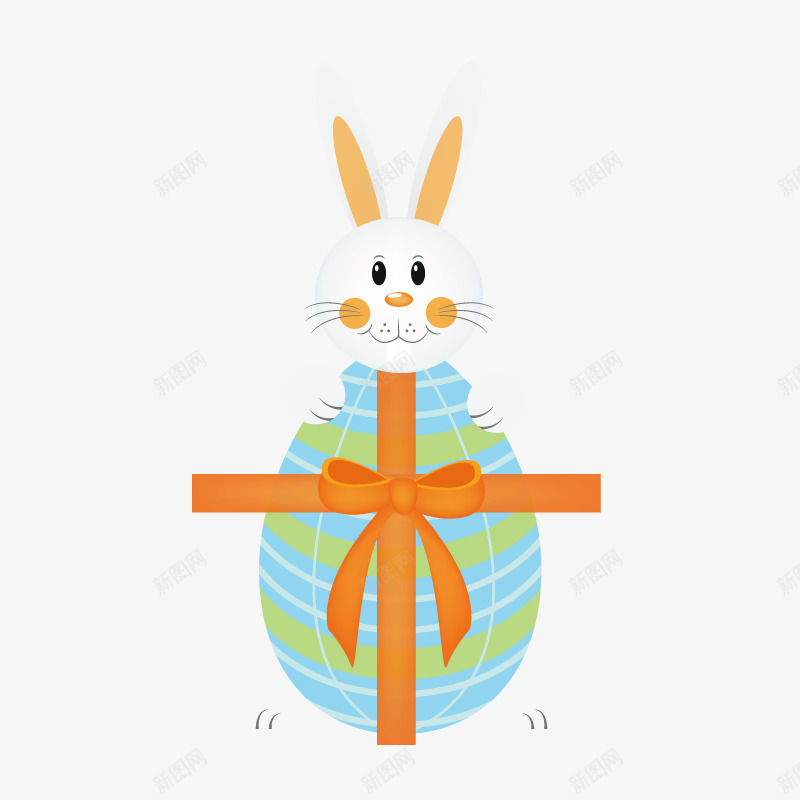 抱彩蛋的兔子png免抠素材_88icon https://88icon.com 兔子 复活节 彩蛋 矢量素材 节日元素