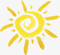 卡通夏季太阳装饰插画素材