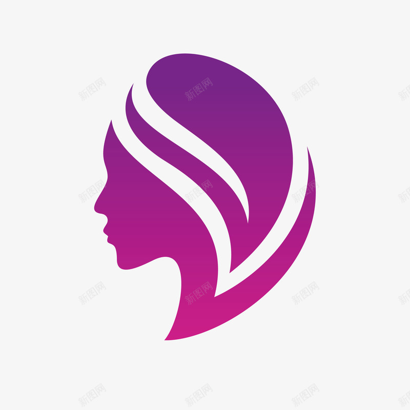 女性头部曲线png免抠素材_88icon https://88icon.com 人体 人体曲线 头部 女性 曲线