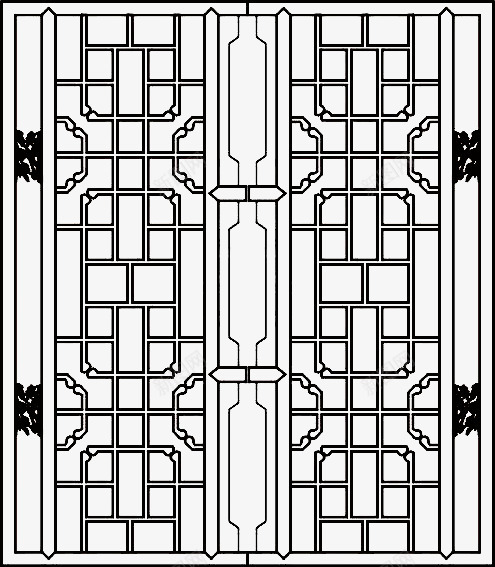 古代雕花窗户png免抠素材_88icon https://88icon.com 中国风 古代雕花窗户 古典 木窗 窗户 红木