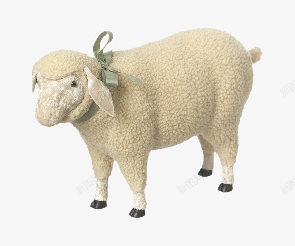 一只小羊羔png免抠素材_88icon https://88icon.com 可爱 奶羊 实物 玩具 米色