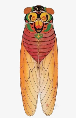 卡通蝉风筝素材
