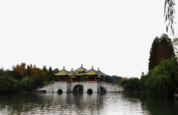扬州五亭桥风景照素材