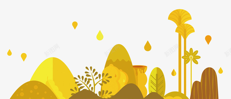 小清新二十四节气立秋psd免抠素材_88icon https://88icon.com banner 二十四节气 小清新 小清新二十四节气立秋banner 秋天 立秋 黄色