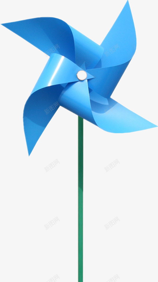 蓝色的风车png免抠素材_88icon https://88icon.com 产品实物 好看 幼儿玩具 纸折