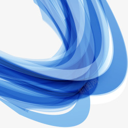 科技蓝色装饰海报波浪素材