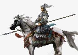 骑马的战士卡通骑马战士人物侧面高清图片