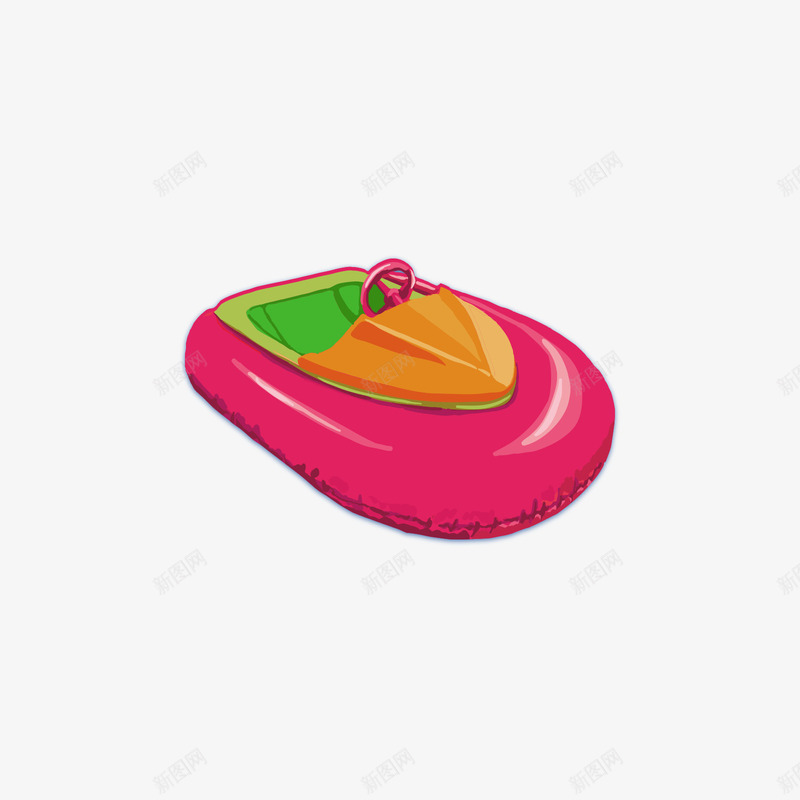 红色水上充气船矢量图ai免抠素材_88icon https://88icon.com 充气 充气玩具 充气船 水上玩具 玩具 红色 矢量图