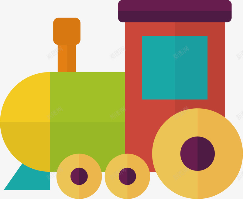 彩色的火车积木矢量图ai免抠素材_88icon https://88icon.com 卡通手绘 可爱的 堆积 火车 玩具 益智的 积木 矢量图