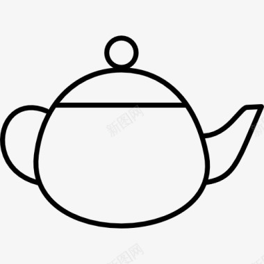 瓷器茶壶图标图标