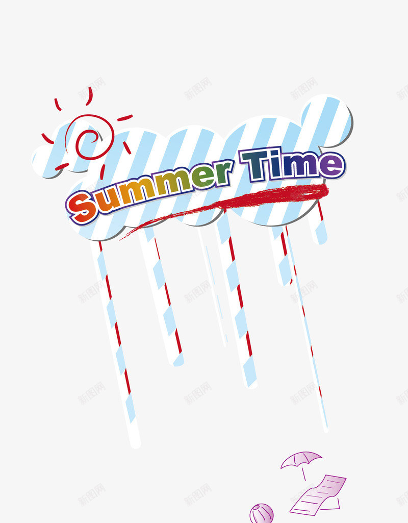 夏季度假海报png免抠素材_88icon https://88icon.com Time summer 乌云 创意 夏季 度假 旅游 海报设计 海边度假 阳光