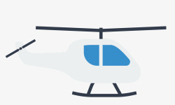 白色直升机素材