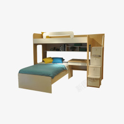 环保成人双层床定制多功能儿童床高低床高清图片