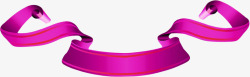 淡紫色的动感曲线丝带素材