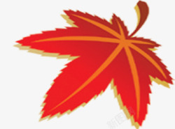 红色秋季枫叶装饰素材