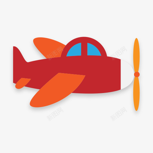 红色战斗机png免抠素材_88icon https://88icon.com 卡通 玩具 直升飞机 飞机 飞翔