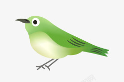 简单小鸟绿色的小鸟片高清图片
