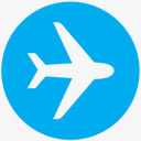 交通工具飞机飞机标志图标图标