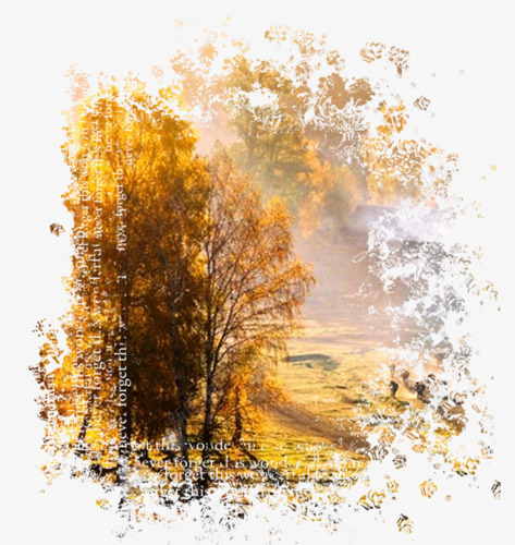 抽象画png免抠素材_88icon https://88icon.com 唯美 现象 秋天画