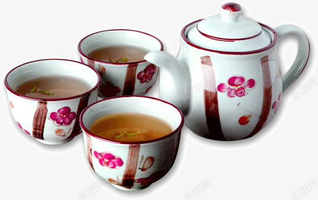 茶具茶叶茶文化png免抠素材_88icon https://88icon.com 茶具一套 茶杯有茶