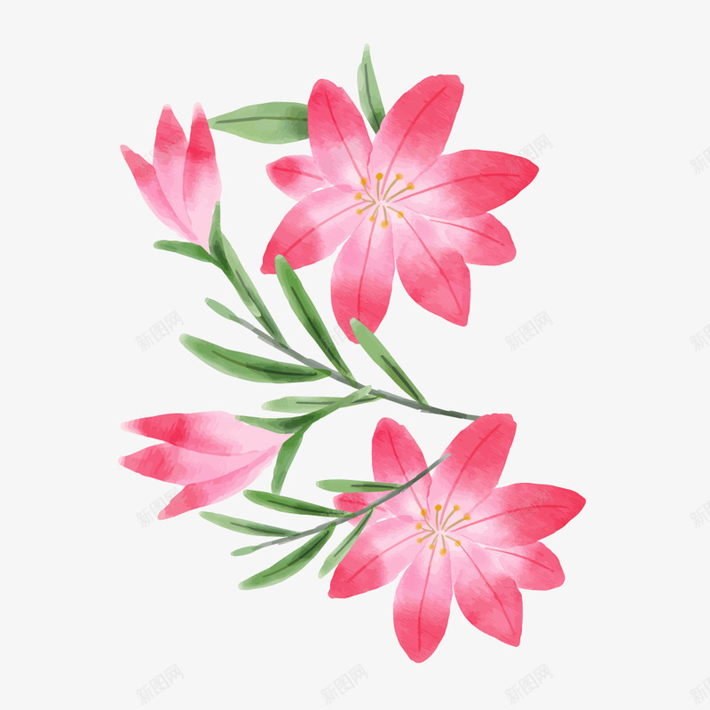 水彩彩绘红色花卉花朵装饰素矢量图ai免抠素材_88icon https://88icon.com 插花花朵 果实 树枝 植物 水彩彩绘红色 水彩彩绘红色花卉花朵装饰矢量素材免费下载 矢量图设计 红色 绿色树叶 花卉 花朵 设计 矢量图