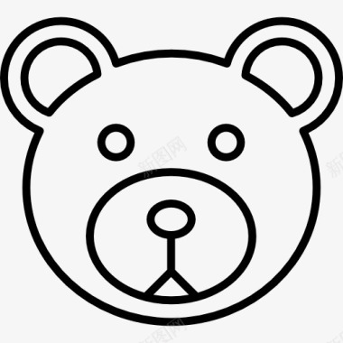 玩具熊模板下载TeddyBearHead图标图标
