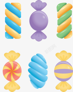 儿童节彩色的糖果矢量图素材