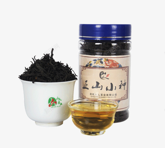 正山小种红茶png免抠素材_88icon https://88icon.com 产品实物 红茶 罐装 茶叶 茶杯