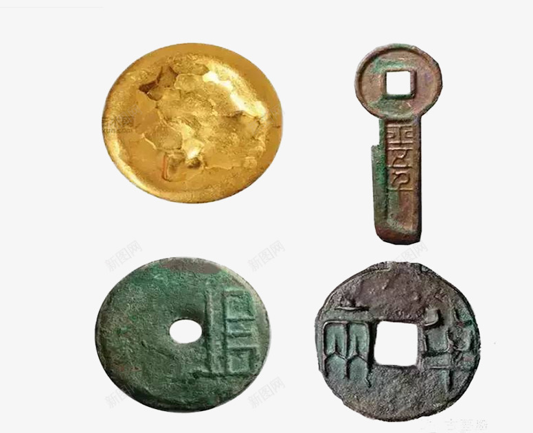 古代钱币片png免抠素材_88icon https://88icon.com 刀币 古钱币 圆孔钱币 外圆内方 方孔铜钱 金币