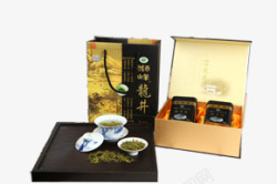 龙井春茶茶叶新鲜素材