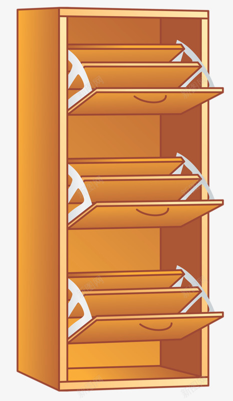 卡通动漫png免抠素材_88icon https://88icon.com 书架 分层 木质