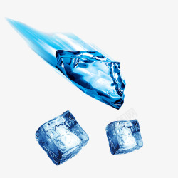 夏季运动中的冰块素材