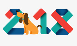 动物折叠创意卡通彩带2018高清图片