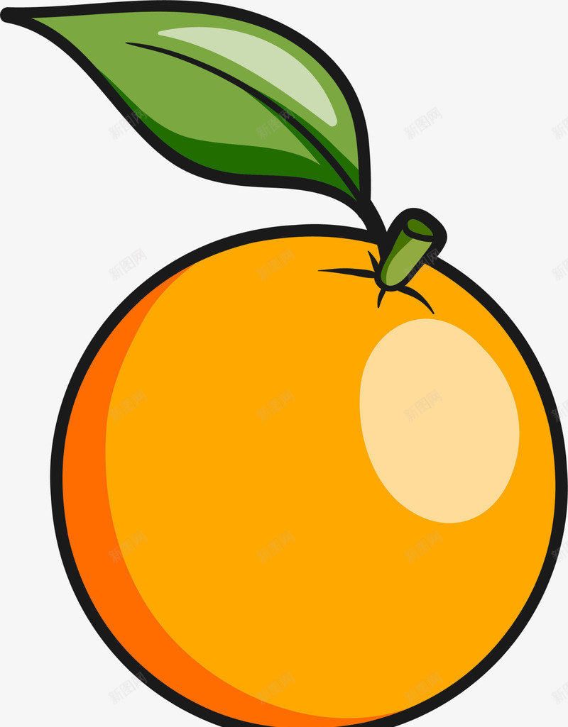 橙色卡通美味橘子png免抠素材_88icon https://88icon.com summer 夏天 夏季 夏日 夏日水果 新年橘子 橙子 美味橘子