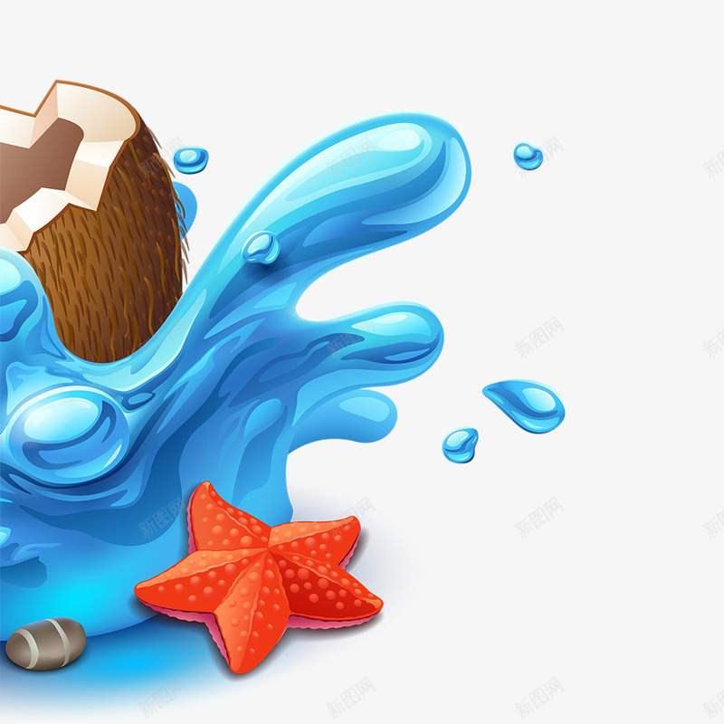 夏季卡通海边psd免抠素材_88icon https://88icon.com 凉爽 唯美 夏季 幸福 开心 旅游 浪漫 海浪 海边 温馨 饮品