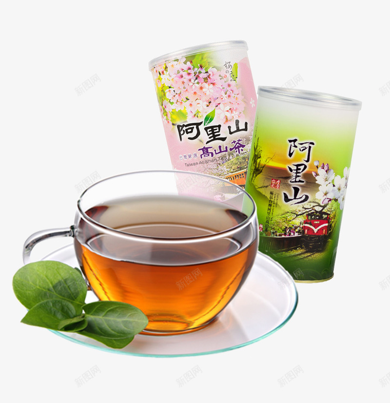 茶叶psd免抠素材_88icon https://88icon.com 一杯茶 两袋茶叶 红茶 茶叶素材 阿里山高山茶 高山茶