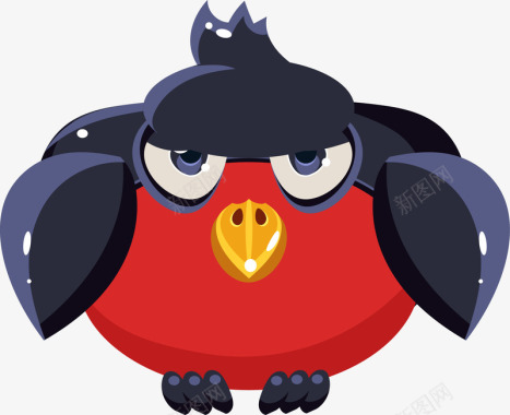 愤怒女生愤怒的小鸟游戏角色图标图标