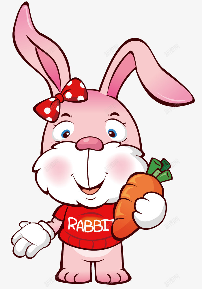 拿着萝卜的兔子png免抠素材_88icon https://88icon.com 兔子 动物 卡通 萝卜 蔬菜