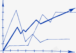 折线图手绘手绘曲线矢量图高清图片