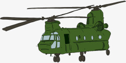 绿色直升机素材