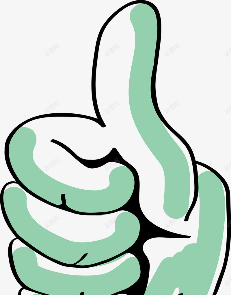 竖起的大拇指png免抠素材_88icon https://88icon.com 厉害 手势 手指 拇指 绿色
