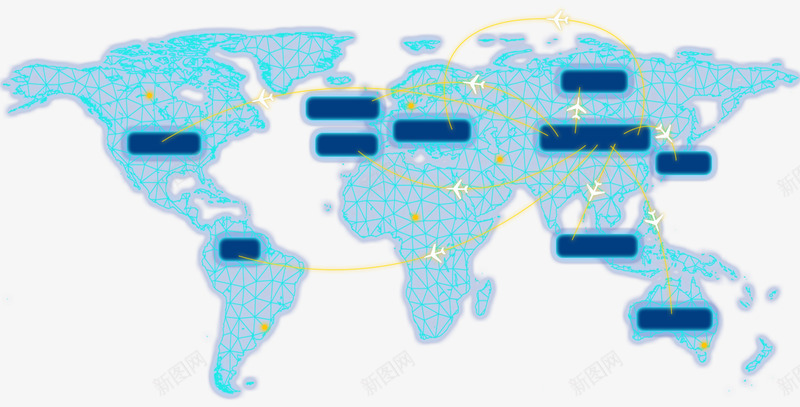 装饰世界地图旅行元素psd免抠素材_88icon https://88icon.com 世界地图 世界旅游 地图 旅行 科技 装饰图案 飞机 飞行