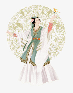 中国风古代服饰图素材