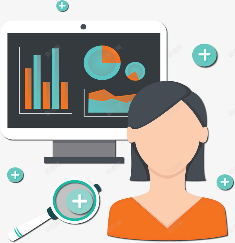 公司业绩情况介绍矢量图ai免抠素材_88icon https://88icon.com ppt插图 分类信息 扁平创意图 结构组合 矢量图